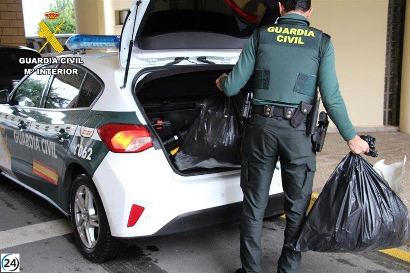 Aprehendidos en Maliaño tres individuos con más de 11 kilogramos de cannabis en vehículo comercial