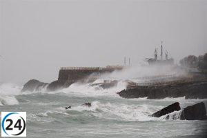 Tormenta galerna amenaza Cantabria este sábado.