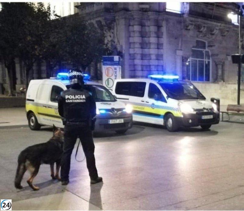 Dos jóvenes, incluido un menor, arrestados por robar 30 kg de cable eléctrico en Santander.