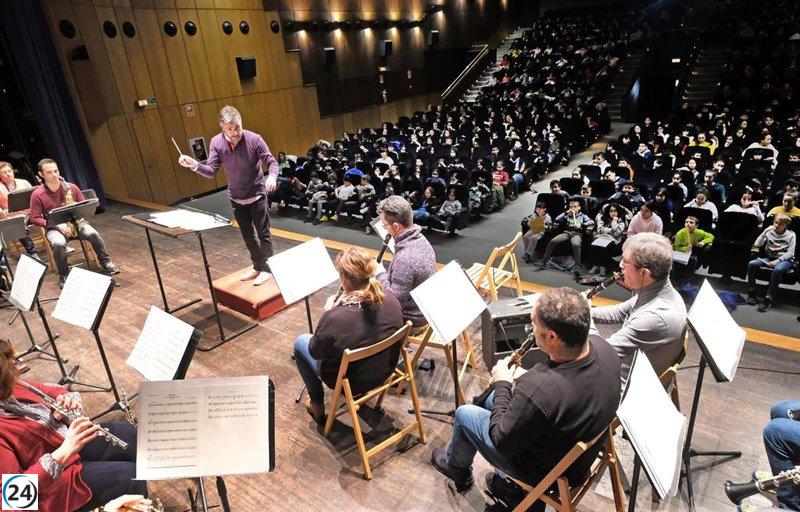Más de 2,000 estudiantes asistirán a los conciertos educativos de la Banda Municipal.