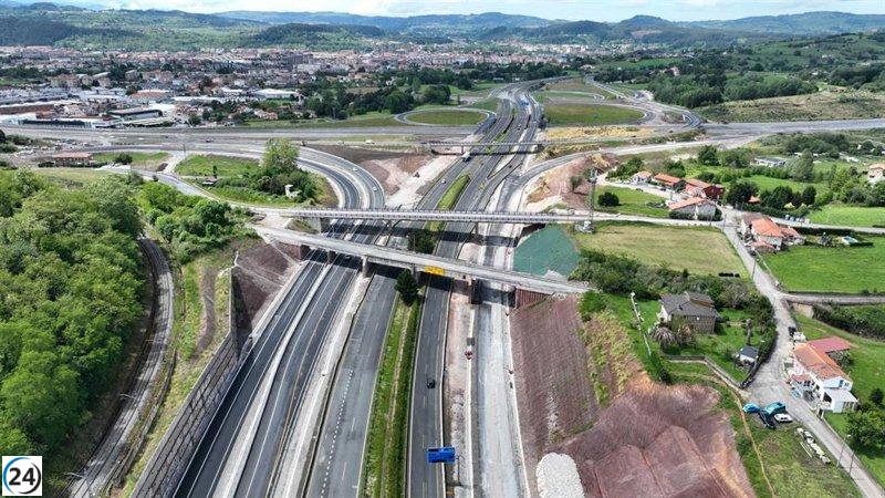 Esta noche, inauguración de dos nuevos tramos de la A-67 conectando Sierrapando con la A-8.
