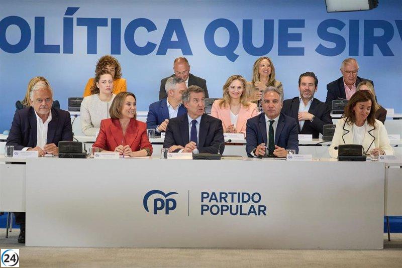 Feijóo recorre Cantabria este sábado en su camino hacia la reelección al frente del PP.