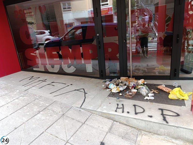 PSOE condena ataque en su sede de Cantabria con la palabra