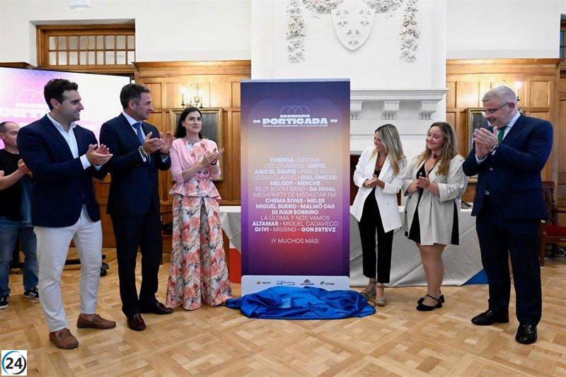 Artistas como Sidonie, Chenoa y Los Zigarros se presentarán en la Porticada durante la Semana Grande.