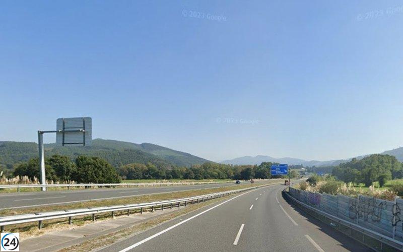 Camión de ganado se vuelca en Zurita, provocando caos en la autovía con dos vacas sueltas.