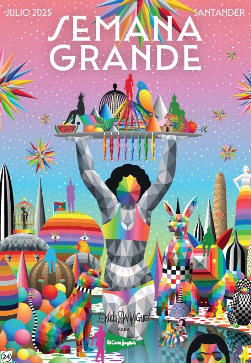 Okuda transforma la Sardinera en un escenario futurista en su obra para la Semana Grande.