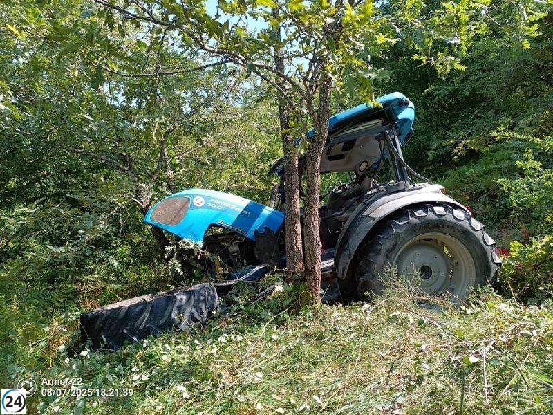 Grave accidente en tractor deja a un vecino de Tudanca con múltiples lesiones.