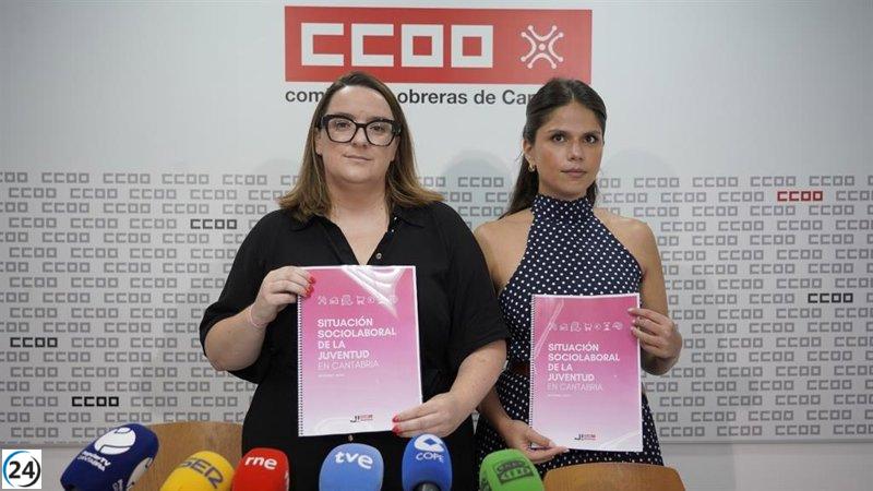 CCOO advierte sobre la inestabilidad laboral y el acceso restringido a viviendas para los jóvenes en Cantabria.