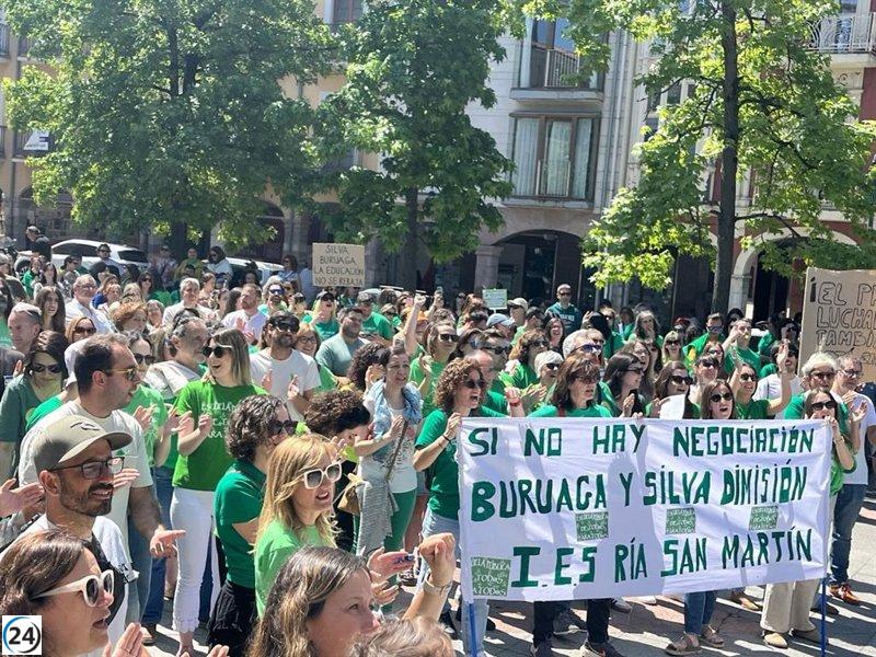 La Junta Docente reporta un 56,24% de participación en el primer día de la huelga.