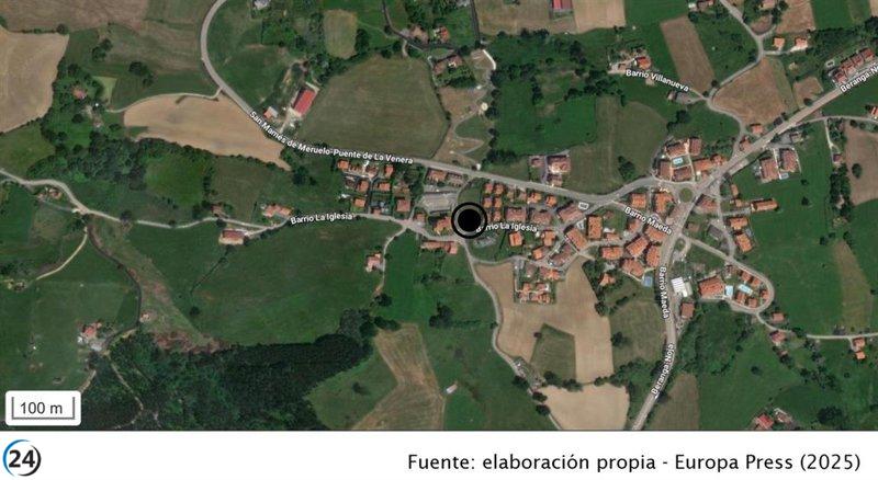 Fallece un motorista de 72 años tras salirse de la carretera en San Mamés de Meruelo.