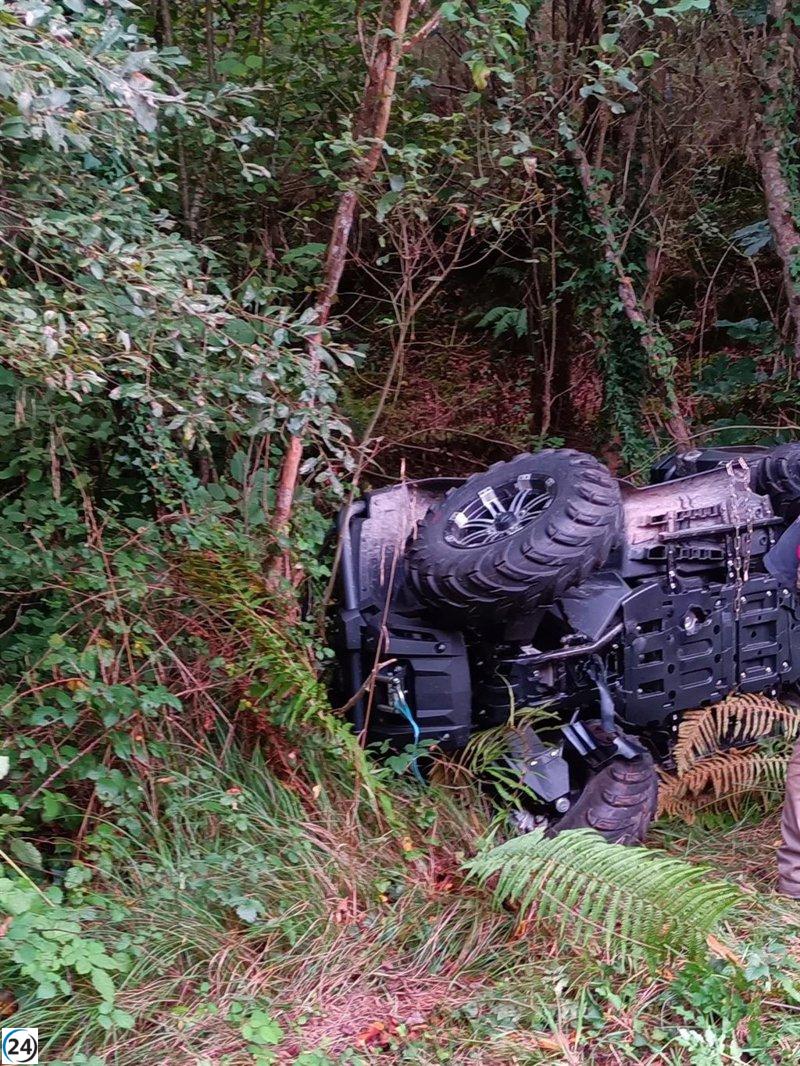 Accidente de quad en Rionansa deja dos personas heridas.