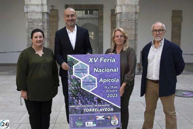Torrelavega acoge la XV Feria Nacional de Apicultura con la asistencia de miles de expertos y entusiastas.