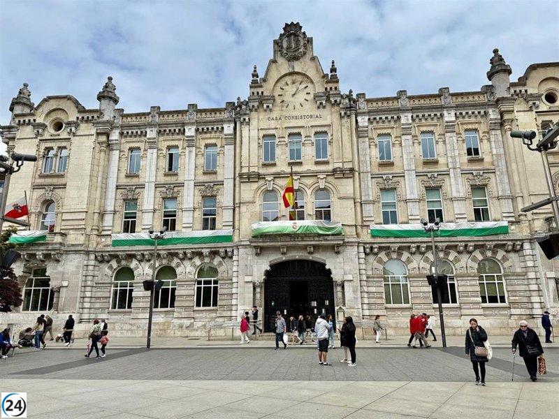 Sindicatos se movilizan el jueves contra obstáculos a mejoras laborales en el Ayuntamiento de Santander.