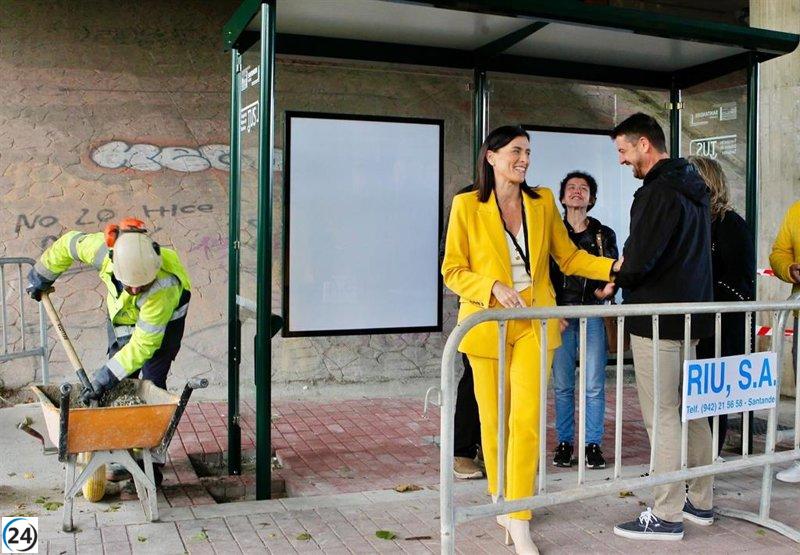 TUS arranca la construcción de 41 nuevas paradas de autobús.