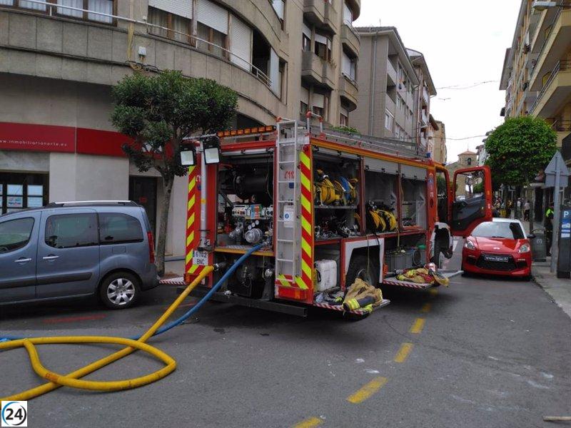 Nueve heridos en el incendio de una vivienda en Castro Urdiales.